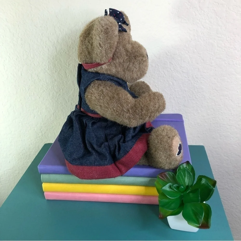 Vintage The Boyds Collection Teddy Bear Americana Dress Headband Classic